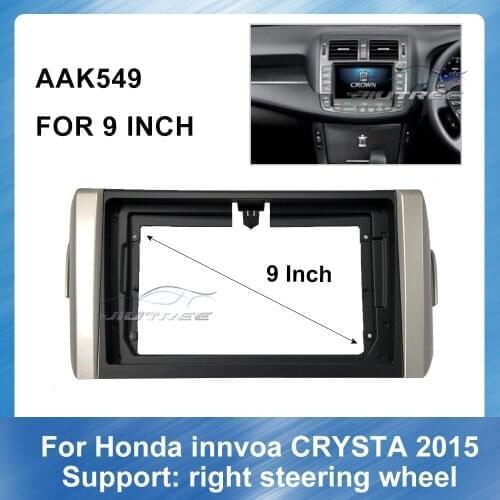 9 Inch 2din Car Radio Fascia For Toyota innvoa CRYSTA 2015 Right steering wheel Car Panel Dash Kit Installation Frame Trim Bezel
