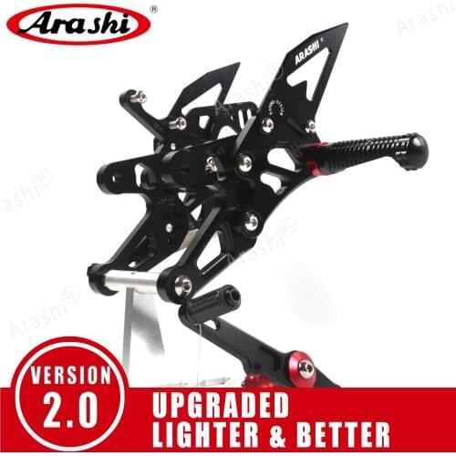 ARASHI S1000RR HP4 / S1000R CNC Adjustable Footrests Foot Pegs Rider Rearset For BMW S 1000 RR 2015 - 2019 / S 1000 R 17-19