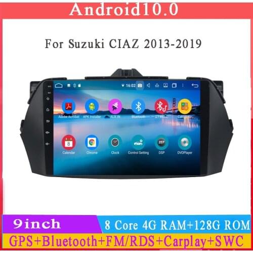 Android10 car radio for SUZUKI ciaz Alivio 2015 2016 2018 gps navigation car multimedia player audio stereo DSP Carplay auto