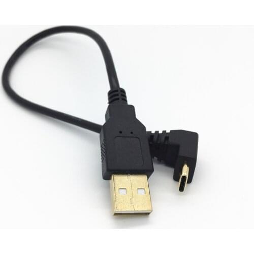 Free Delivery USB 2.0 A Male To 90 Degree Angle TypeC Type-c Cable for Xiaomi Mi6 6x MI5 5S 5S PLUS 5x 5c 4S 4C,REDMI PRO