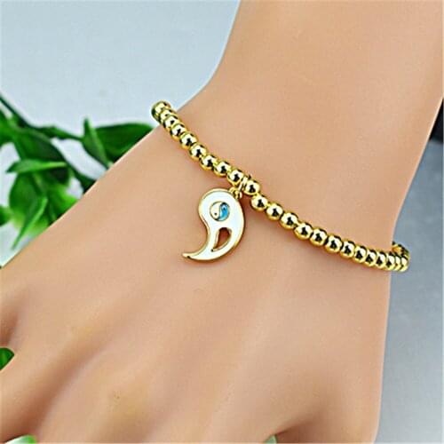 2021 Eight Diagrams bracelet Moon-shaped pendant jewelry ladies fashion jewelry enamel charm bracelet exquisite jewelry