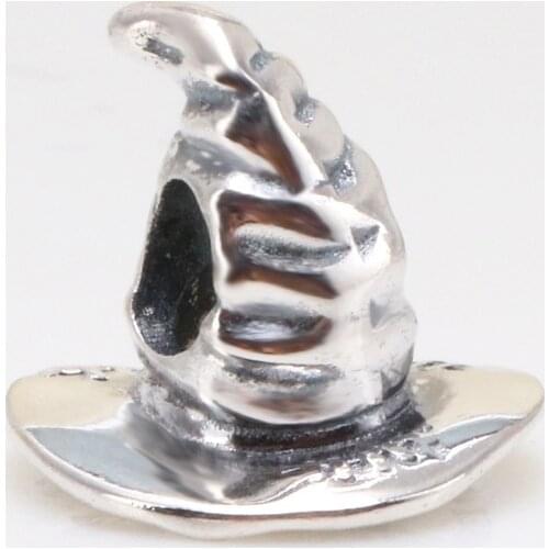 100% Authentic 925 Sterling Silver Potter Style Sorting Hat Charm Fit Original Bracelet Necklace DIY Jewelry