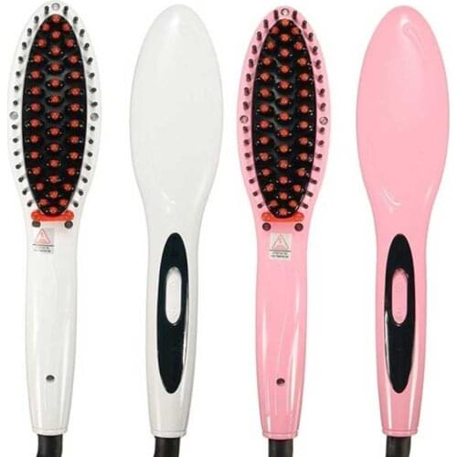 Beauty Electric Hair Straightener Straight Comb Irons Brush Thermostatic Styling For Shop Home