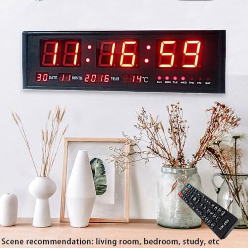 Electronic Calendar Countdown Function Desktop Living Room Digital Wall Clock