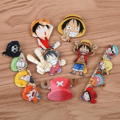 FFFPIN One Piece 1 Piece Monkey D Luffy Chopper Brooch Expression Badge Pin Coin Icon Japan Popular Anime Cosplay Game Role