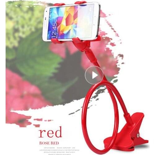 Flexible 360° Clip Phone Holder Universal Flexible Adjustable Cell Phone Holder Home Bed Desktop Mount Bracket Smartphone Stand