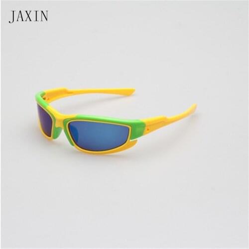 JAXIN Personality fashion boy girl color gorgeous sunglasses cool coating anti-UV sunglasses childrens favorite new UV400