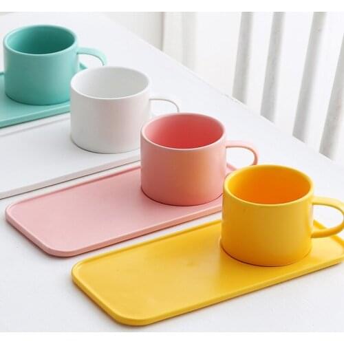 Ceramic coffee cup and dish set shop afternoon tea dim sum tableware lovers meeting holiday gift