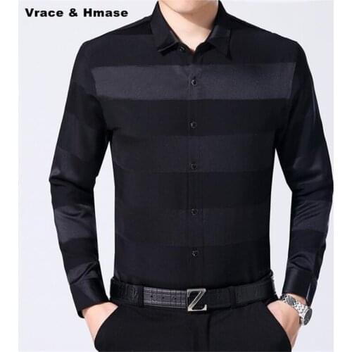 Fashion simple style smart casual exquisite luxury long sleeve shirt Spring&Autumn New high-quality silk cotton shirt men M-XXXL