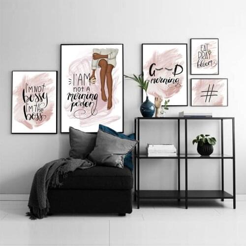 Fashion Quotes New york Poster Nordic Wall Art Canvas Print Painting Decorative Picture INS Style Girls Gifts Room Decoration