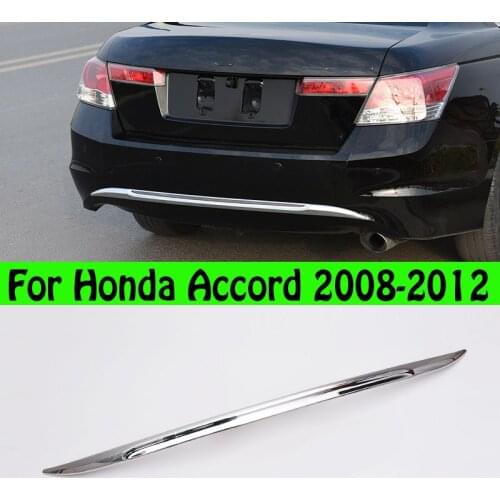 For Honda Accord 2008 2009 2010 2011 2012 Chrome ABS Carbon Fiber Rear Tailgate Trunk Lid Cover Trim