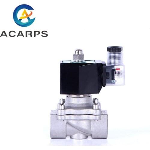 3/8" Normally Closed Stainless Steel Solenoid Valve IP65 Pipe Control Switch Valve Water Valve 220V 110V 24V 12V