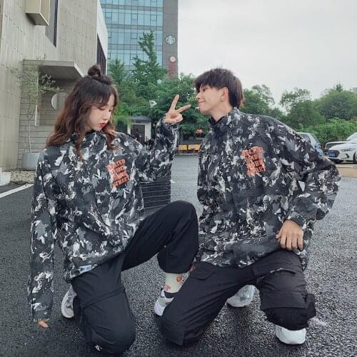New Korean version of chunqiu lovers students camouflage style jacket class clothing couples clothes couples clothing