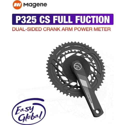 New Magene P325 CS Worlds Leading Dual Side Crank Arm Power Meter Rechargeable Waterproof Light Weight Road Bike Power Meter