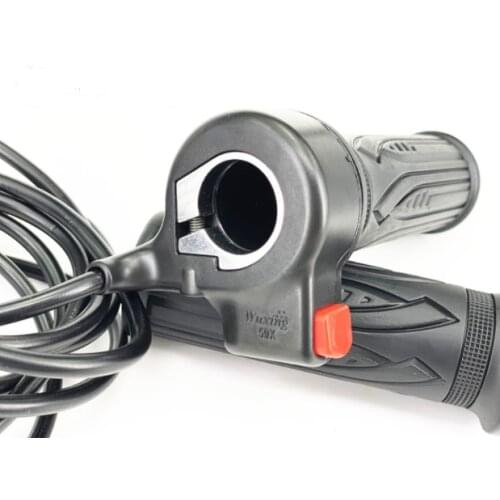 Original wuxing 59X ebike throttle electric bike gas handle with on /off switch red button spare parts for electric scooter