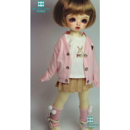 Fits 27cm-30cm 1/6 BJD doll fashion cardigan skirt and socks