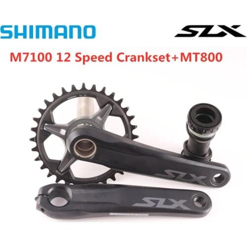 SHIMANO SLX FC M7100 M7120 Crankset 12S MTB Bike Chainwheel 170mm 175mm 30T 32T 34T 36-26T MT800 Bottom Bracket M7100 Crankset