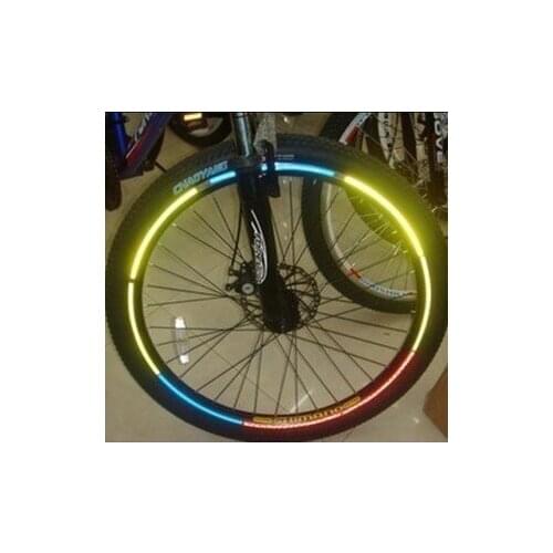 Bicycle reflective stickers mountain bike ring wire reflective stickers wind fire wheels wheel reflective