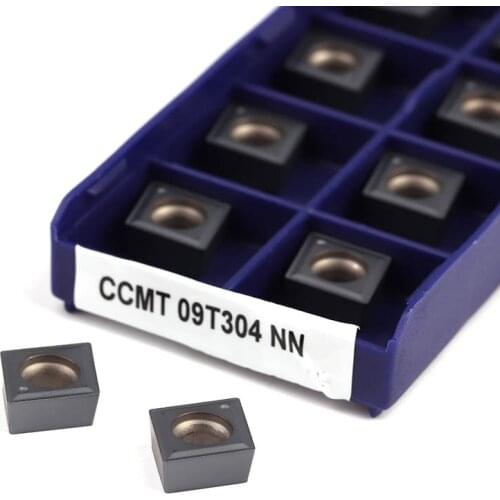 10Pc CCMT060204/CCMT09T304 NN LT10 Carbide Insert CNC Lathe Machining Internal Turning Tool Blade High Quality Durable Authentic