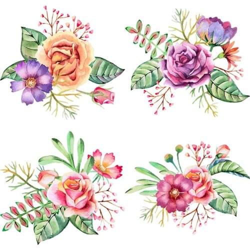 Three Ratels QCF32 Brilliant summer bouquet warm flowers home decoration gift sticker refrigerator toilet