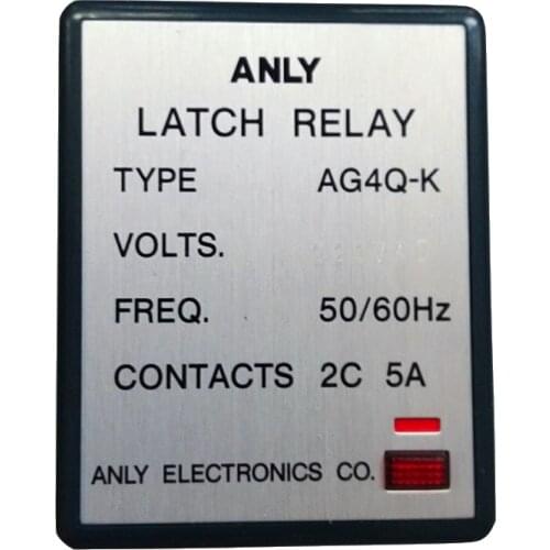 220v Original authentic ANLY AG4Q-K AG4Q-S AG4Q-J latching relay