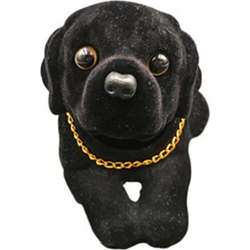 Car Styling Nodding Dog Auto Dashboard Doll Cute Labrador Bobblehead Dog Toy Car Rocking Head Dog Car Ornament Auto Accessories