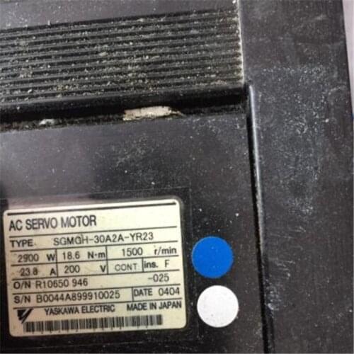 Used Tested Working SGMGH-30A2A-YR23 AC SERVO MOTOR
