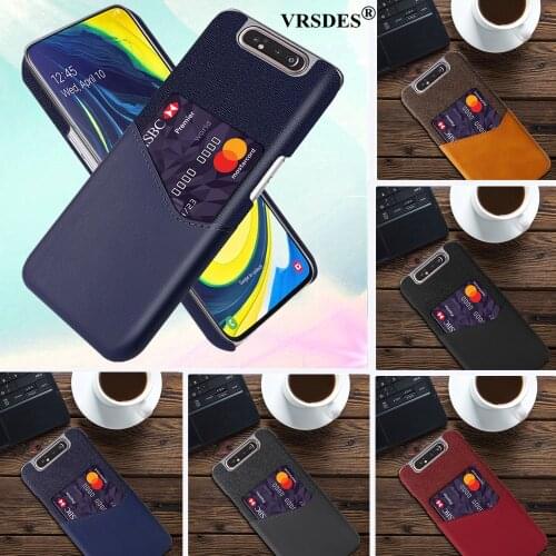 Business Case For Samsung Galaxy A80 A70 A60 A50 A30 A20e Slim Card Slots Case For Samsung A80 A70 A50 A40 A20 A10 Capa Funda