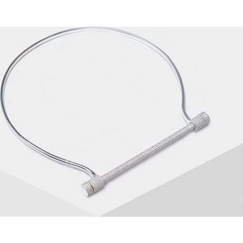 Amorita boutique 925 Full drill design torques fashion necklace