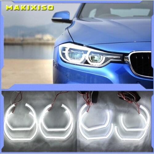 For BMW 7 Series E38 1995-2001 XENON headlight DTM M4 Style Ultra bright led Angel Eyes DRL halo rings Retrofit Accessories