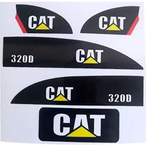 For Huina 550 RC Excavator Toy Car Model Toy Excavator Carter Sticker Set