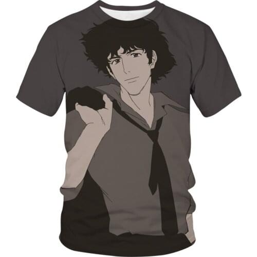 Cowboy Bebop 3D Print T-Shirt Anime Harajuku Streetwear Tees Men Women Fashion Oversize Unisex Tops Shirts Clothing