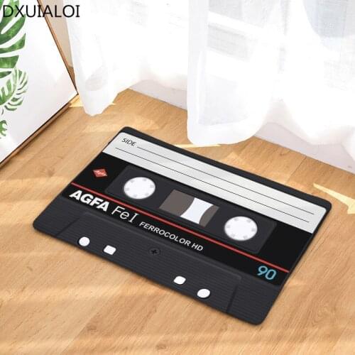Nordic retro style Interior 1 PC Entry Mate Anti-Slip Fumatte Cassette Radio Carpets Bedroom Rugs Decorative Stair Mats