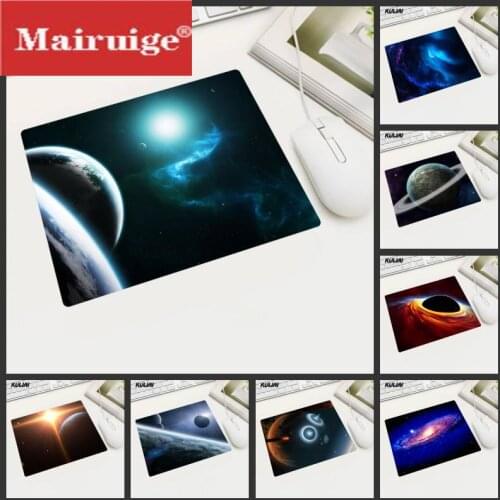 Mairuige Universe Starry Sky 22x18Mouse Pad Small Pad Family Notebook Computer Gamer Rubber Mouse Pad MousePad Desktop Mouse Pad