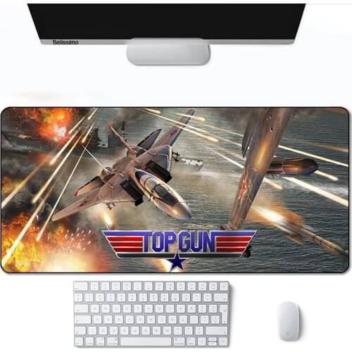 Movie Top Gun Maverick Tom Cruise Mouse Pad Gamers Decoracion Computer keyboard Desk Mat 900X400 Rubber Large Mousepad Anime