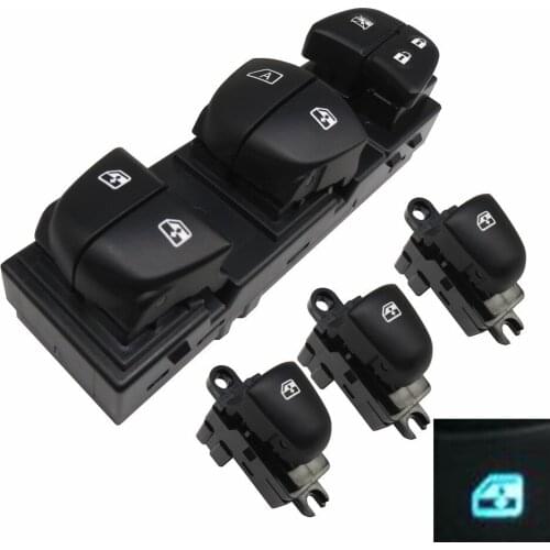 Ice blue light Window Lifter switch drivers side For Nissan Tiida 2011-2016 Altima 2013-2018