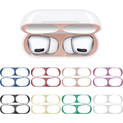 Metal Dust Guard Sticker Case for Apple Airpods Pro Earphone Cover for Airpods 3 Air Pods 3 Headphone Charging Box Accessories