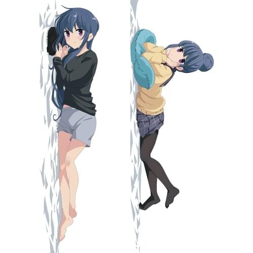 MGF Japanese Anime Dakimakura Case Laid-Back Camp Rin Shima Nadeshiko Kagamihara Long Hug Pillow Cover
