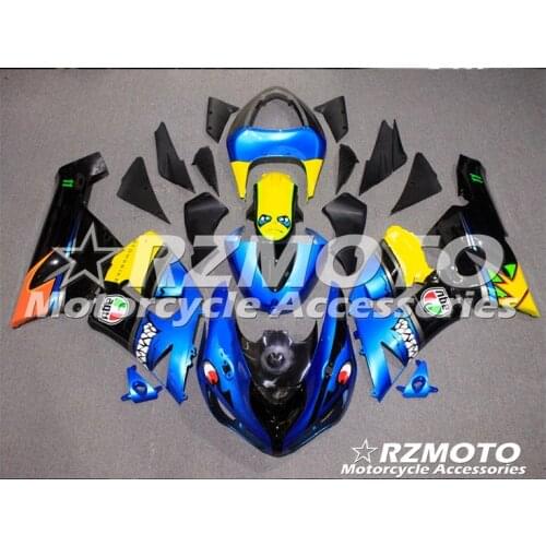New ABS motorcycle Fairing Fit For kawasaki Ninja ZX6R 599 636 2005 2006 Mold Black ACEKITS Store No.Y3