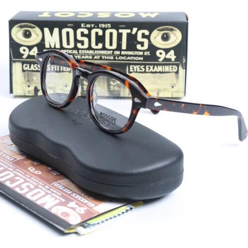 Johnny Depp LEMTOSH Eyeglasses Men Women Retro Spectacle Acetate Frame Glasses Transparent Lens Brand designer Computer