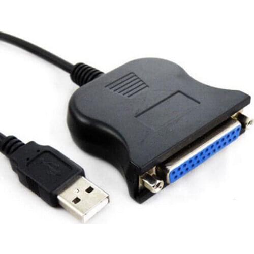 USB to 25 Pin DB25 Parallel Port To USB 2.0 Printer Cable USB to Parallel Adapter For 3D Printer Adapter Cables