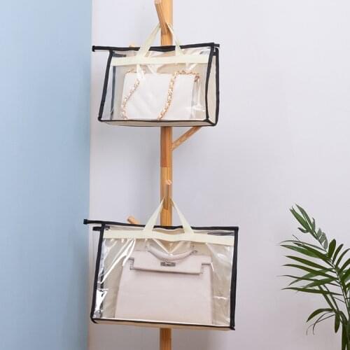Hanging Storage Bag Tote Storage Organizer Transparent Dust-proof Storage Bag Clothing Socks Underwear Storage Bag Home Storage