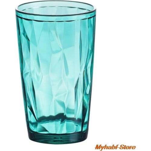 1pc Transparent Acrylic Drinking Cups for Drinking Tea Water Mug Milk Juice Glass Cup Wine Glasses Kitchen Bar Drinkware Gifts