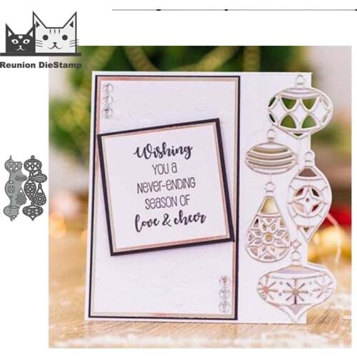 Reunion Christmas Lantern Lace METAL CUTTING DIES Stencil Scrapbooking Photo Album Card Paper Embossing Craft DIY 2020 Die Cuts