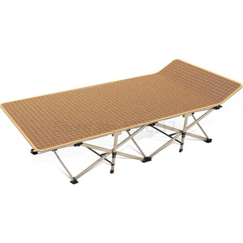 Folding bed single siesta bed office siesta artifact recliner simple portable escort marching bed