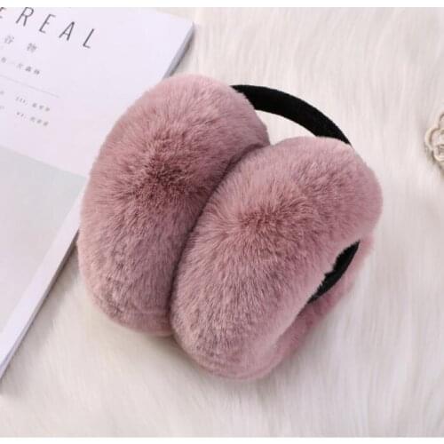 Hot Korean version of the foldable autumn and winter cute earmuffs imitation rabbit hair warm ear bag men and women ears