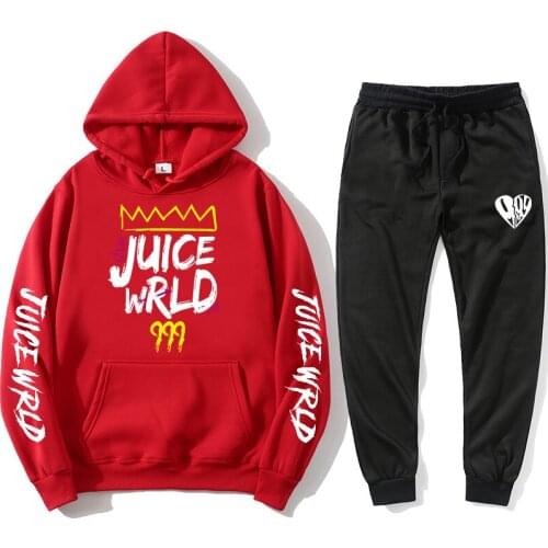 2021 juice wrld Hoodie mens and womens Sweatshirt autumn and winter Hoodie Harajuku hip hop casual Hoodie high quality wool Pu