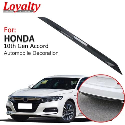 Loyalty for Honda Accord 2018 2019 2020 ABS Carbon Fiber Tail Bottom Hood Protection Rear Bumper Trim Car Accessories