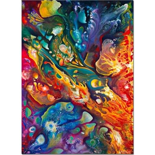 5D Full Square Diamond Painting abstract colorful picture of rhinestone Diamond Mosaic round Diamond Embroidery landscape