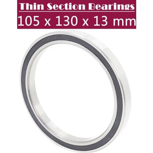 6821 2RS ABEC-1 105x130x13MM Metric Thin Section Bearings 61821 RS 6821RS